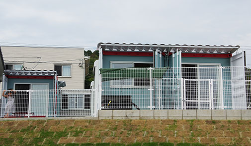 宮崎県のドッグランが併設されたコンテナハウス